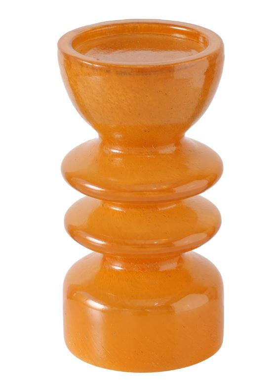 Boltze Home Kerzenhalter Orange 20 cm