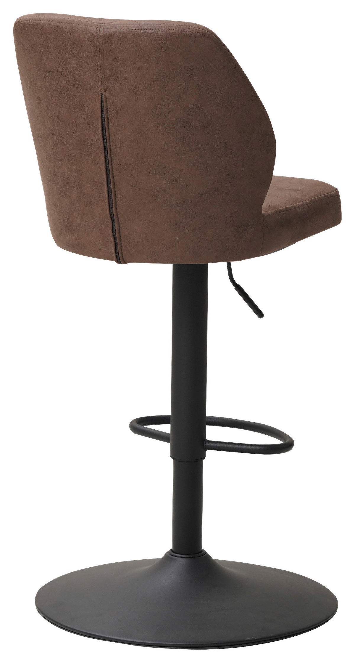 SADA BAROVÝCH ŽIDLÍ 2 kusy - černá/šedohnědá, Konvenční, kov/textil (42/114/52cm) - MID.YOU