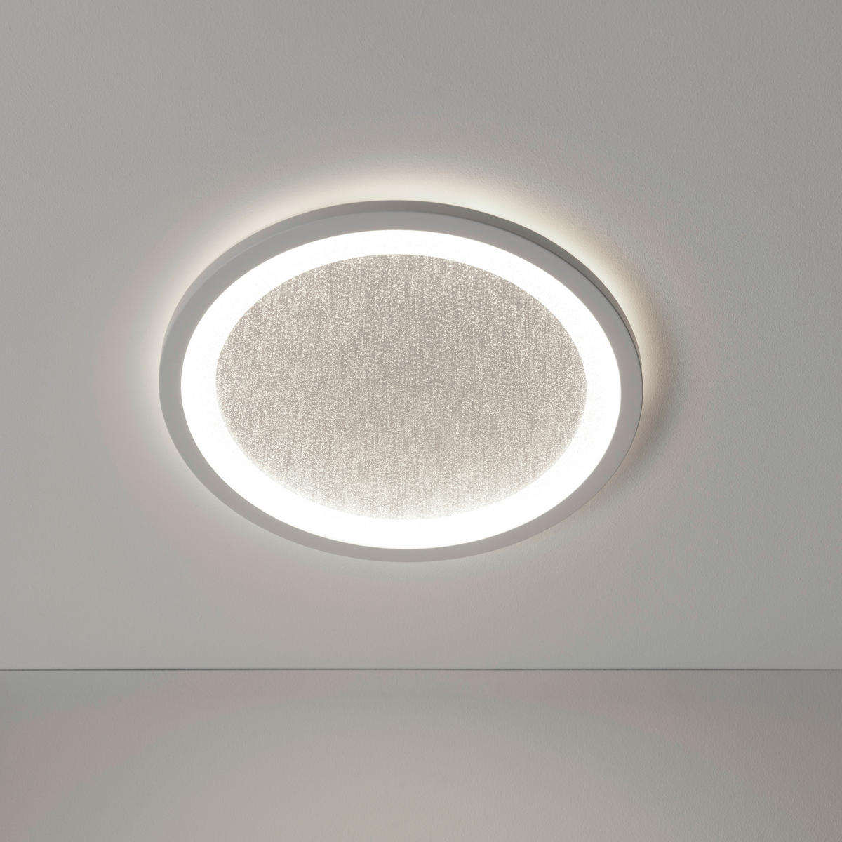 LED-DECKENLEUCHTE  29,5/2,5 cm    - Weiss, Basics, Kunststoff (29,5/2,5cm) - Brilliant