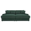 BIGSOFA in Cord Waldgrün  - Waldgrün/Schwarz, Modern, Kunststoff/Textil (230/85/190cm) - Carryhome
