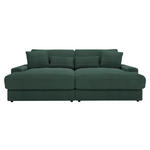 BIGSOFA in Cord Waldgrün  - Waldgrün/Schwarz, MODERN, Kunststoff/Textil (230/85/190cm) - Carryhome