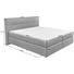 BOXSPRINGBETT 180/200 cm in Beige - Beige/Schwarz, Design, Kunststoff/Textil (180/200cm) - Carryhome BOXSPRINGBETT 180/200 cm in Beige - Beige/Schwarz, Design, Kunststoff/Textil (180/200cm) - Carryhome