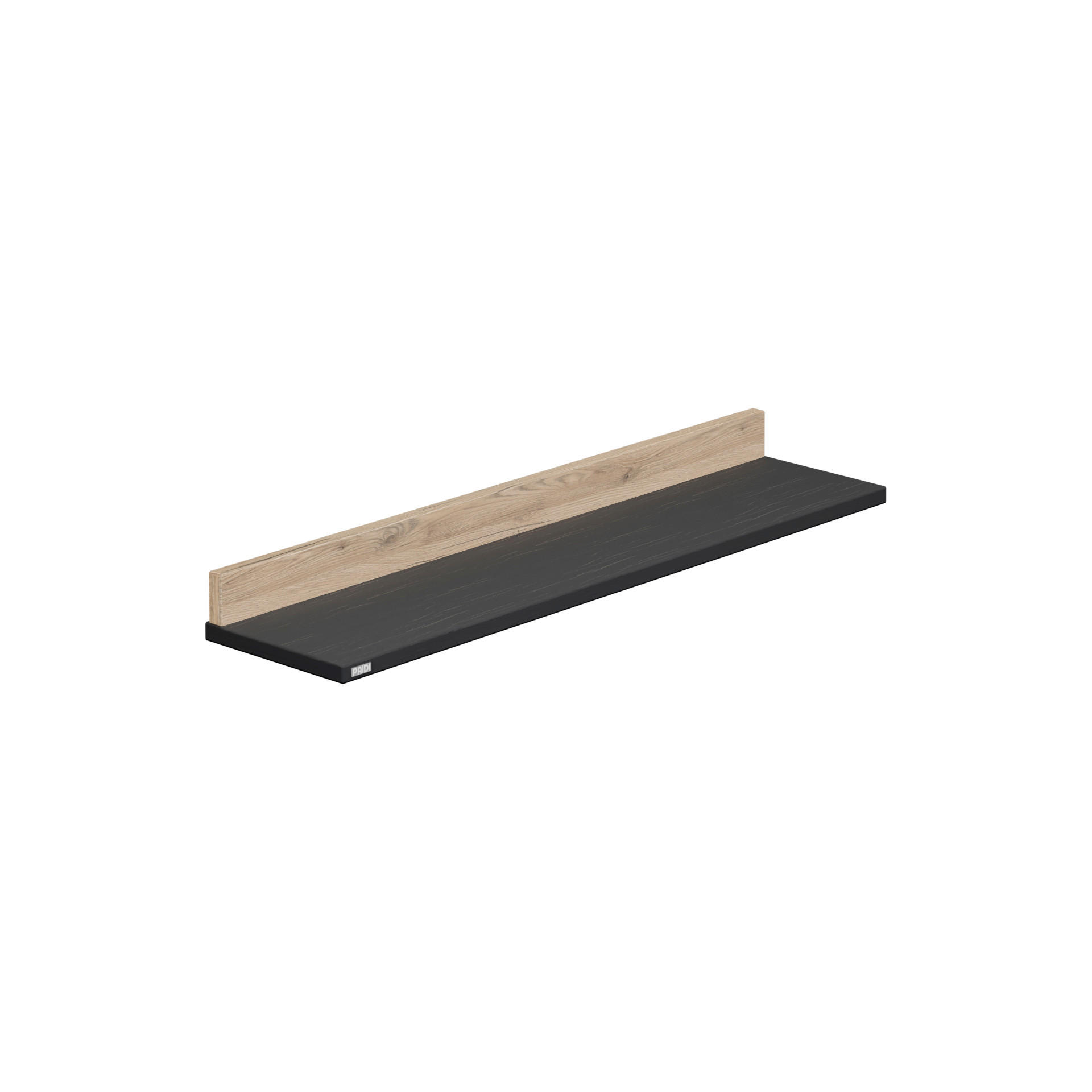 WANDBOARD Tomke Schwarz, Eichefarben  - Eichefarben/Schwarz, Basics, Holzwerkstoff (94,8/8,2/22,5cm) - Paidi