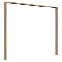 RAM FÖR GARDEROB 228/213/12 cm   - ekfärgad, Basics, trämaterial (228/213/12cm) - Boxxx