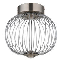 LED-DECKENLEUCHTE   30 cm   - Nickelfarben, Design, Metall (30cm)