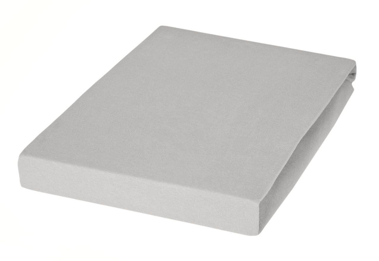TOPPER-SPANNBETTTUCH Jersey  - Platinfarben, Basics, Textil (100/200/10cm) - Janine