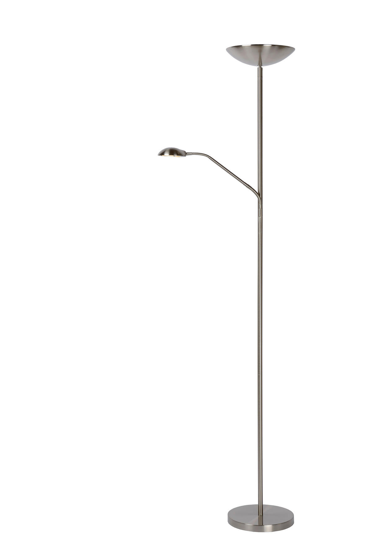 LED-STEHLEUCHTE ZENITH 25.4/53.2/180 cm   - Design, Metall (25.4/53.2/180cm) - Lucide