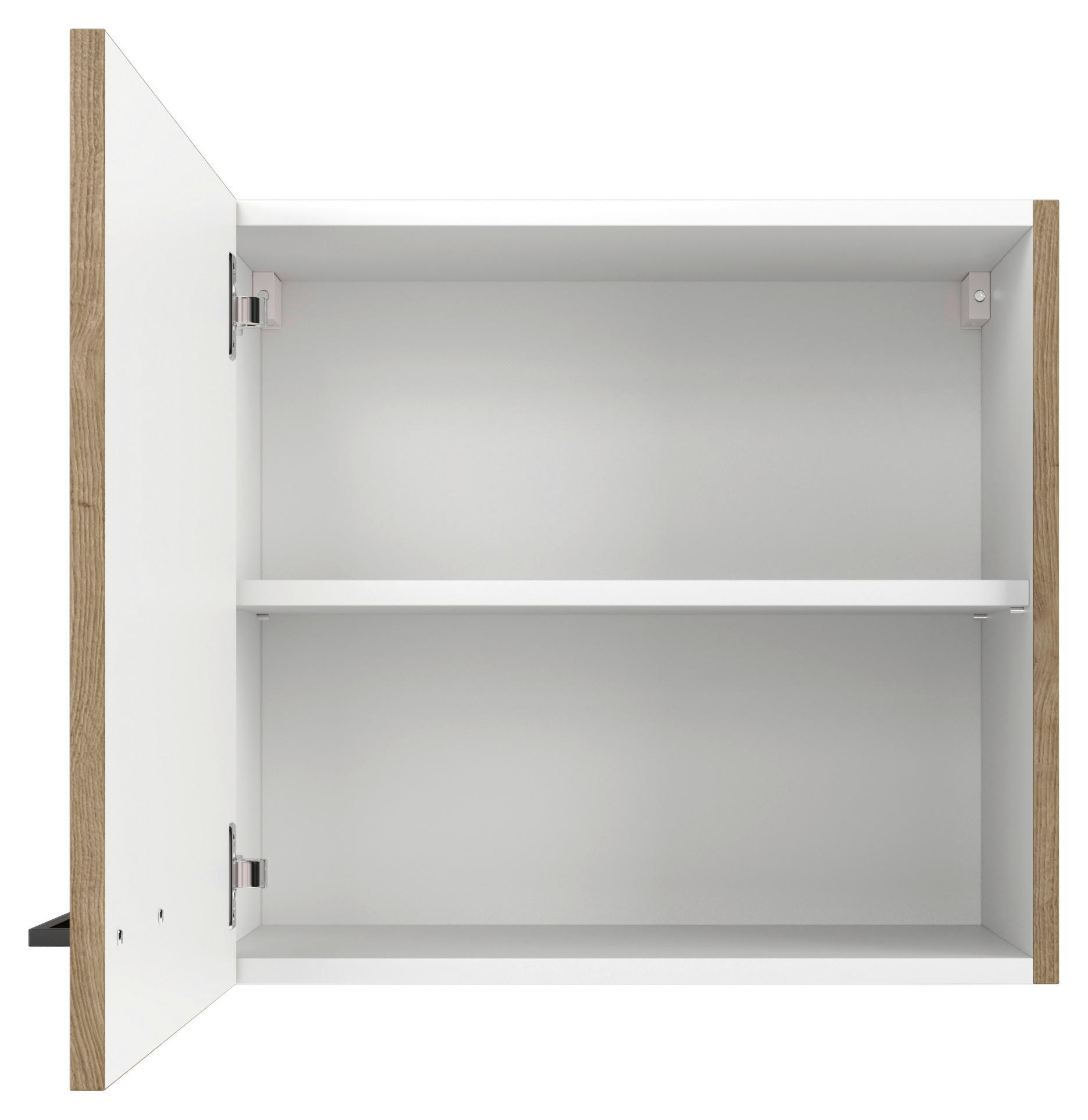 KÜCHENOBERSCHRANK 60/54,8/32 cm  in Eiche Artisan  - Schwarz/Eiche Artisan, KONVENTIONELL, Holzwerkstoff/Metall (60/54,8/32cm) - FlexWell