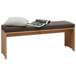 BETTBANK 120/46/35 cm   - Dunkelbraun/Erlefarben, Natur, Holz (120/46/35cm) - Valnatura