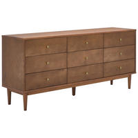 SIDEBOARD 148/74/40 cm  - Goldfarben/Walnussfarben, LIFESTYLE, Holz/Holzwerkstoff (148/74/40cm) - MID.YOU