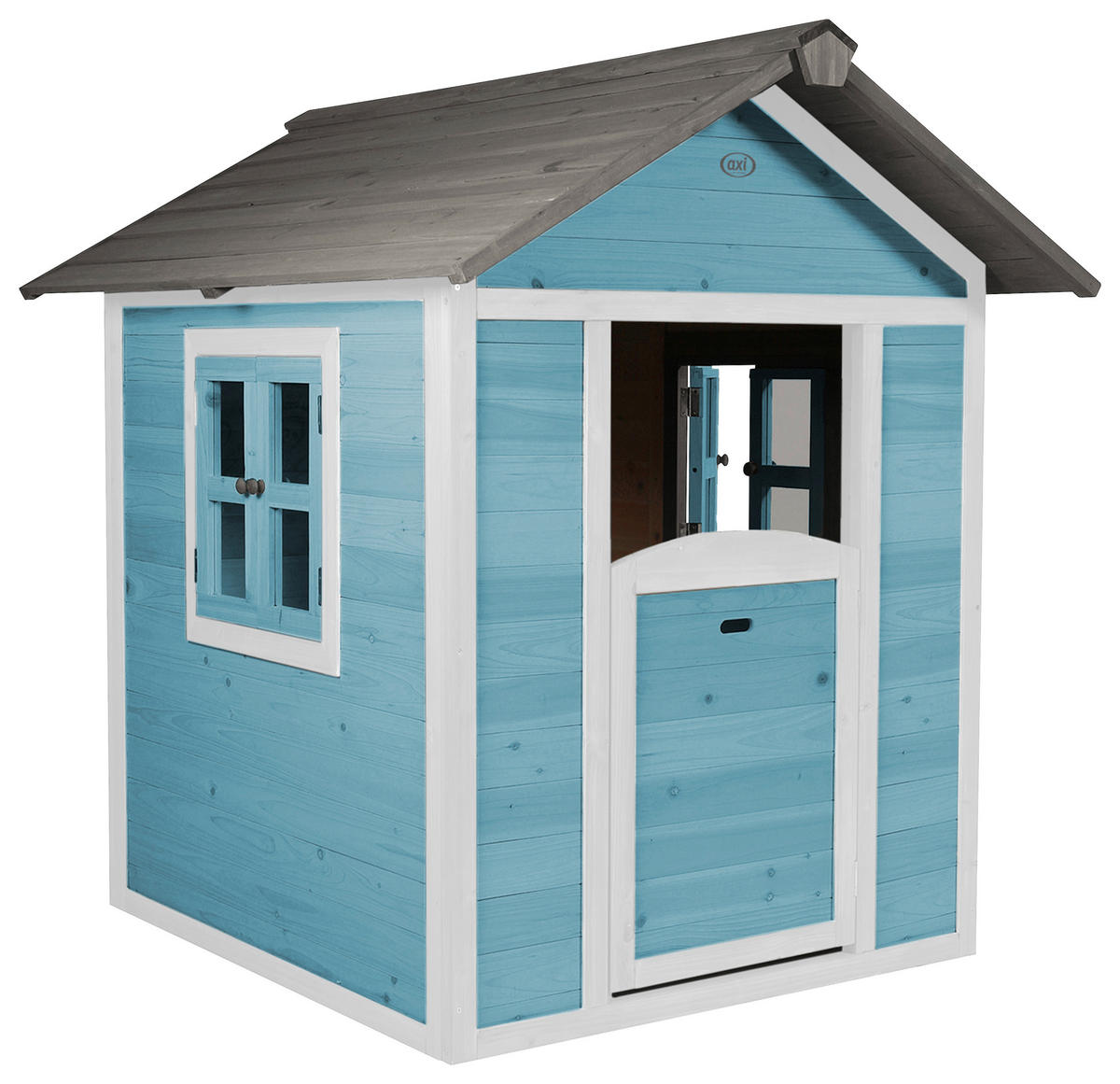 SPIELHAUS 111/133/135 cm  - Blau/Weiß, KONVENTIONELL, Holz (111/133/135cm) - Ambia Garden