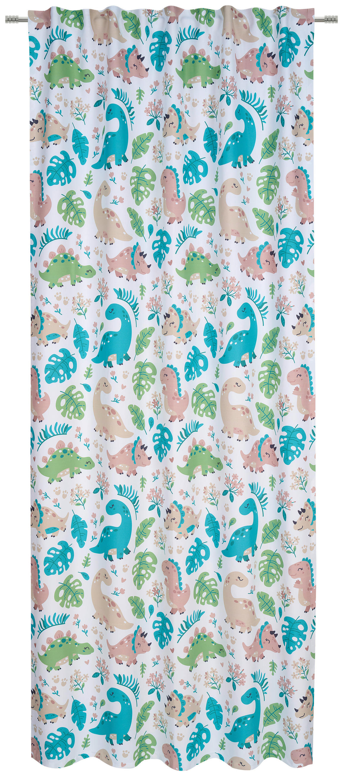 KOMBINOVANA ZAVESA višebojna, bela  135/245 cm  - bela/višebojna, Osnovno, tekstil (135/245cm) - Ben'n'jen