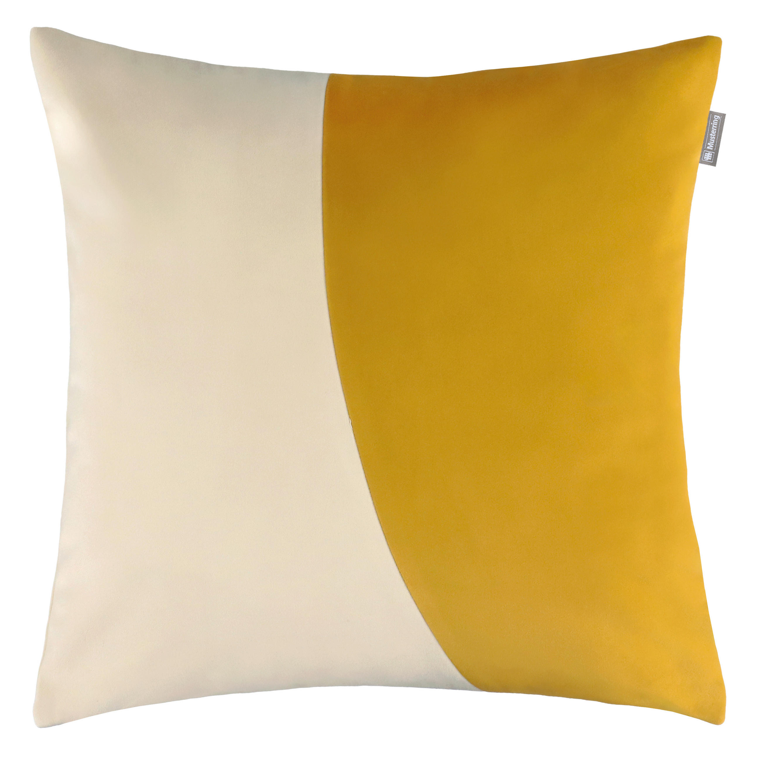 KISSENBEZUG 45/45 cm  - Currygelb/Greige, Design, Textil (45/45cm) - Musterring