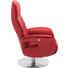 RELAXSESSEL Echtleder Relaxfunktion - Rot/Alufarben, Design, Leder/Metall (75/118/82cm) - Welnova RELAXSESSEL Echtleder Relaxfunktion - Rot/Alufarben, Design, Leder/Metall (75/118/82cm) - Welnova