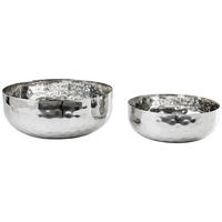 DEKOSCHALE - Silberfarben, Design, Metall (8/25cm) - Ambia Home