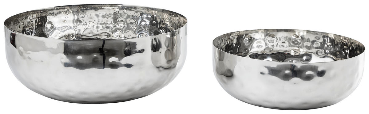 DEKOSCHALE - Silberfarben, Design, Metall (8/25cm) - Ambia Home