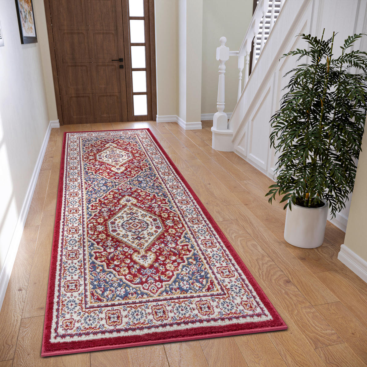 LÄUFER 80/240 cm Luxor  - Rot/Multicolor, Design, Kunststoff/Textil (80/240cm) - Hanse Home