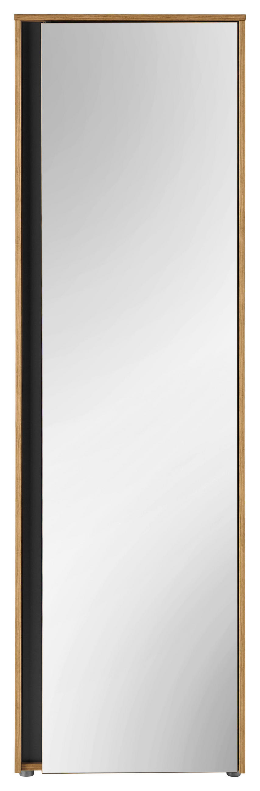 GARDEROBENSCHRANK  in 60/200/40 cm  - Eichefarben/Anthrazit, Design, Glas/Holzwerkstoff (60/200/40cm) - Modante