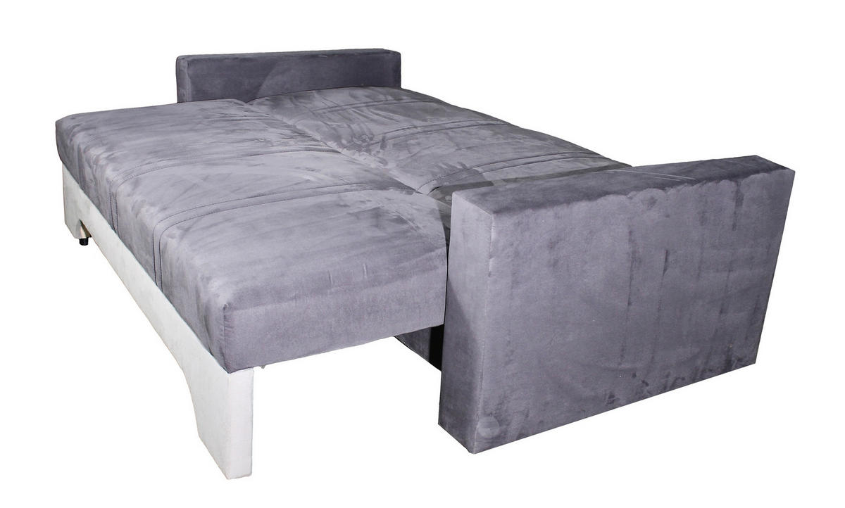 TROSED  - boja aluminijuma, Dizajnerski, koža/drvo (235/85/80cm) - Xora