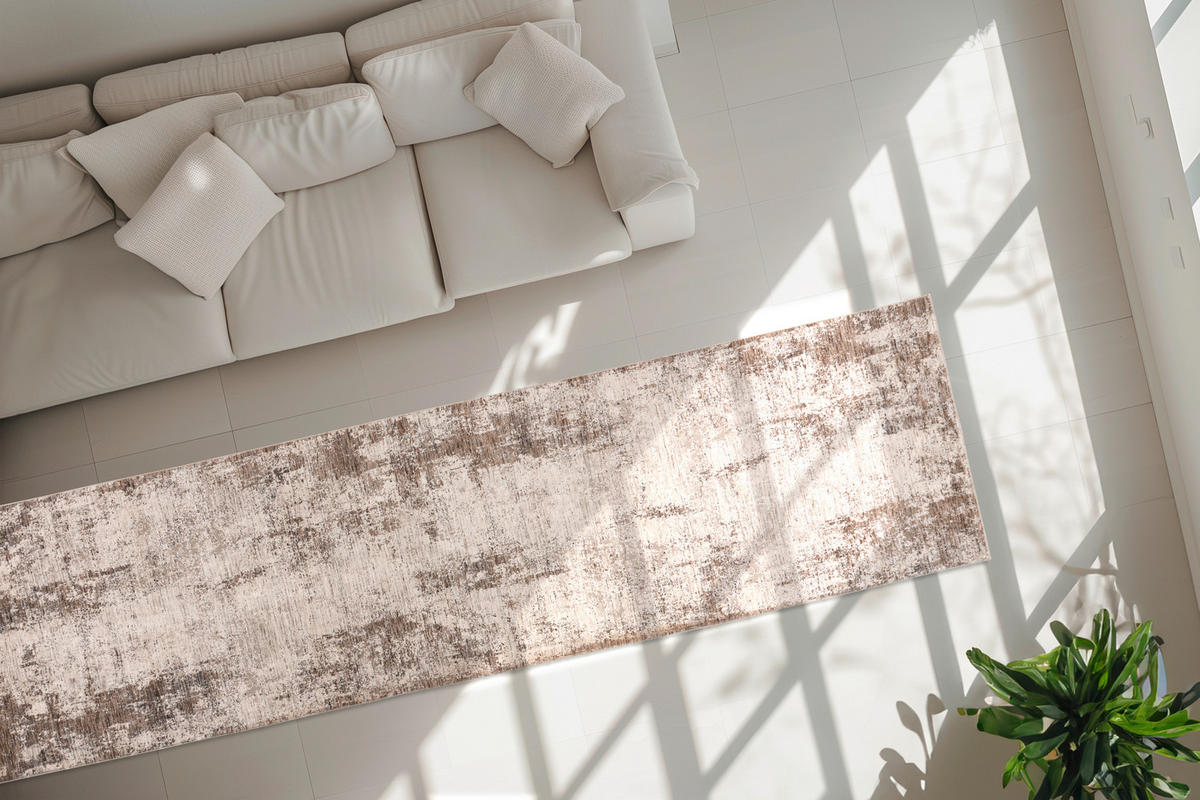 LÄUFER 80/300 cm Taupe  - Taupe, Design, Textil (80/300cm) - Obsession