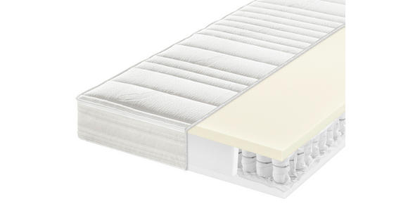 LATEXMATRATZE 120/200 cm  - Weiß, Basics, Textil (120/200cm) - Sleeptex