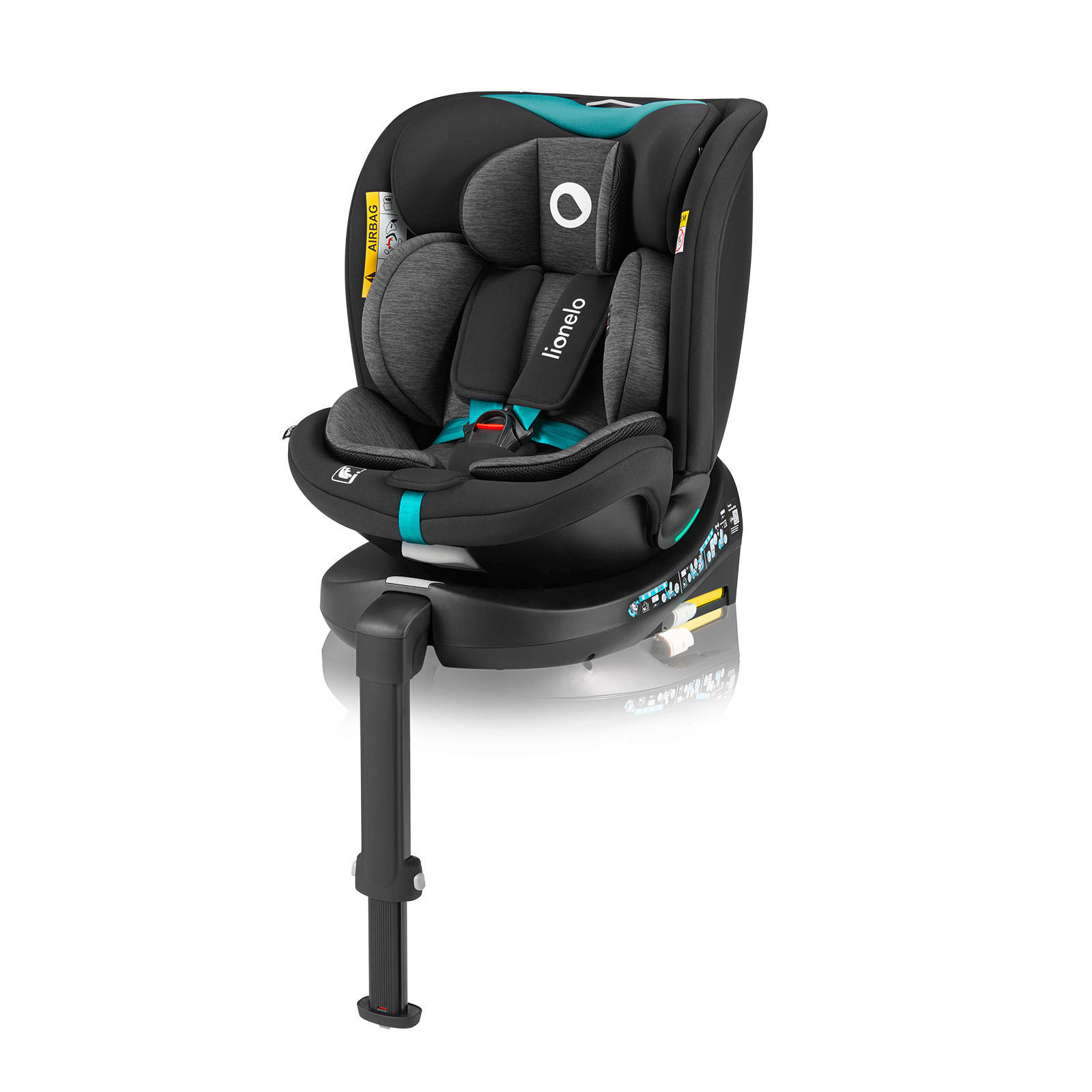 KINDERAUTOSITZ Navy i-Size   - Türkis/Schwarz, Basics, Kunststoff (49cm) - Lionelo