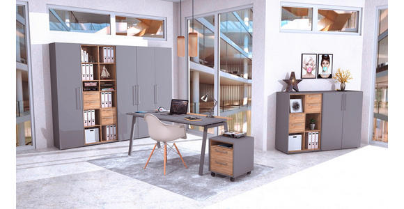 SCHUBKASTENEINSATZ Colorado  - Hickory, MODERN, Holzwerkstoff/Metall (32,3/32/35cm) - Novel