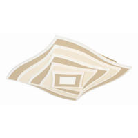 LED-DECKENLEUCHTE 50/50/7.6 cm   - Schwarz, Design, Metall (50/50/7.6cm) - Fischer & Honsel