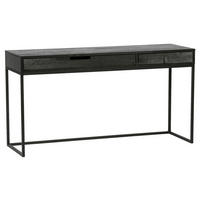 SCHREIBTISCH 140/44/75 cm, Schwarz, Stauraum  - Schwarz, Design, Holz/Metall (140/44/75cm) - Carryhome