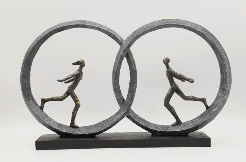 DEKORAČNÍ POSTAVIČKA DÁMA - černá, Basics, plast (49.3/9.2/29cm)