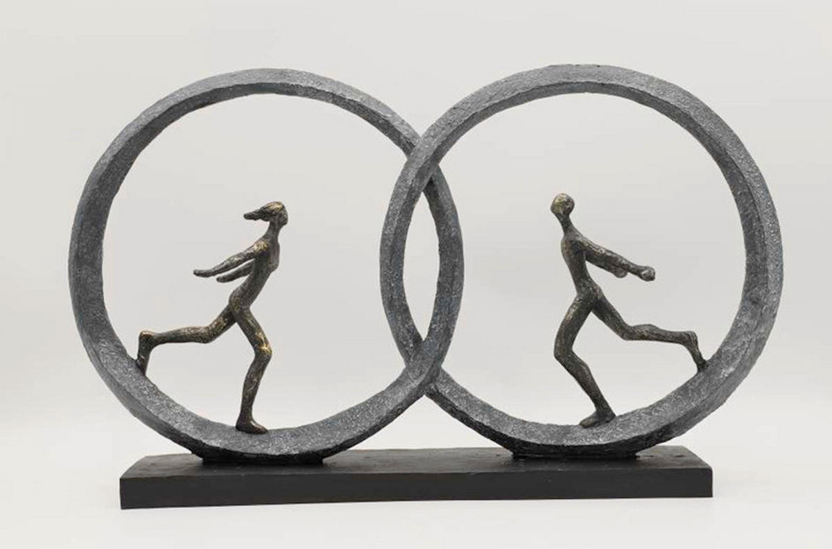 DEKORAČNÍ POSTAVIČKA DÁMA - černá, Basics, plast (49.3/9.2/29cm)