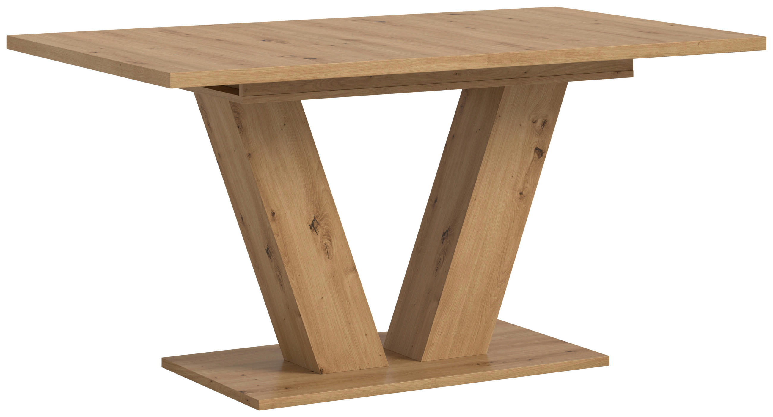 Mid.you Esstisch Eiche Artisan 90x76x150-190 cm