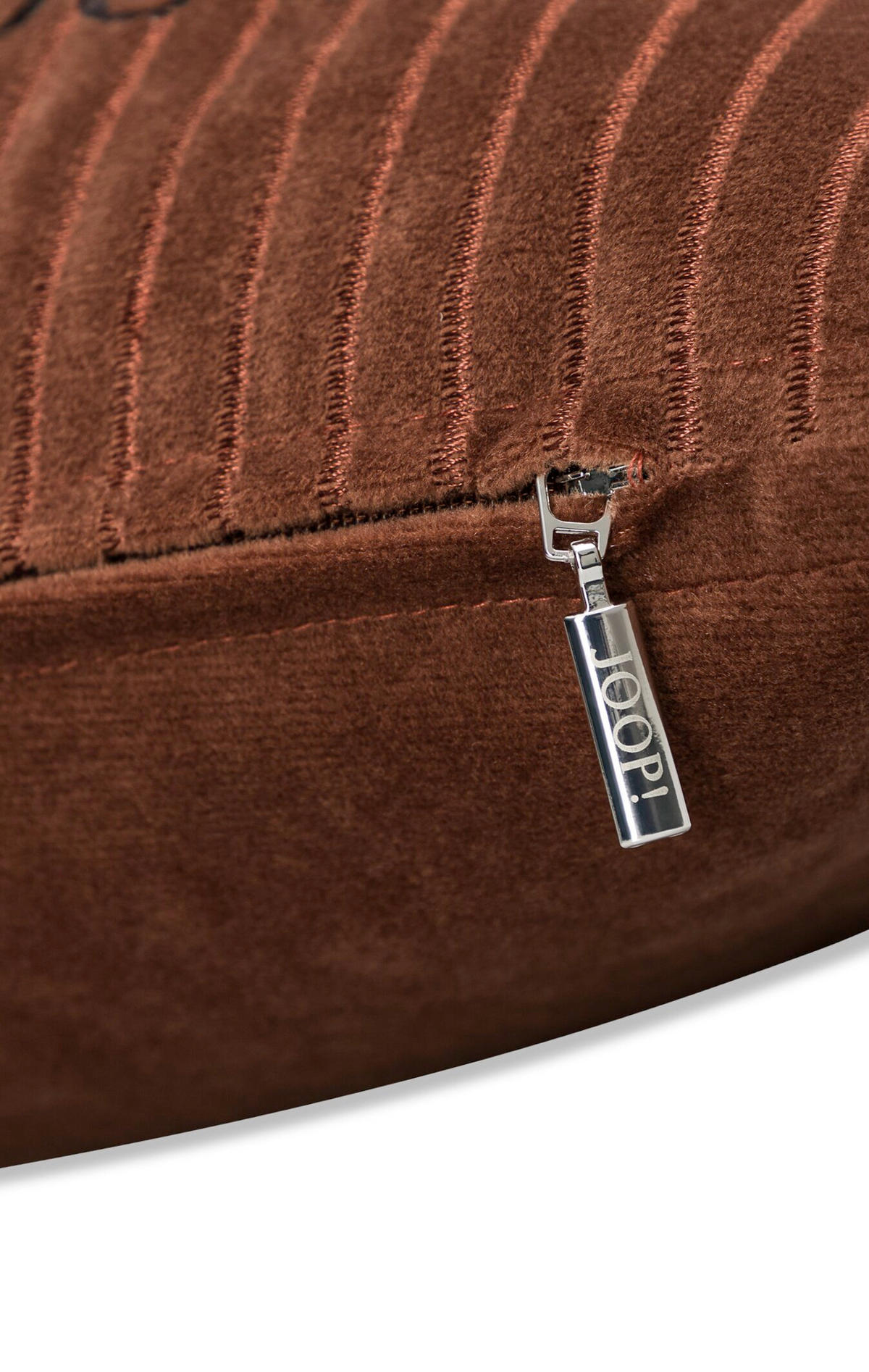 KISSENHÜLLE J-Divided 50/50 cm  - Cognac/Dunkelorange, Trend, Textil (50/50cm) - Joop!