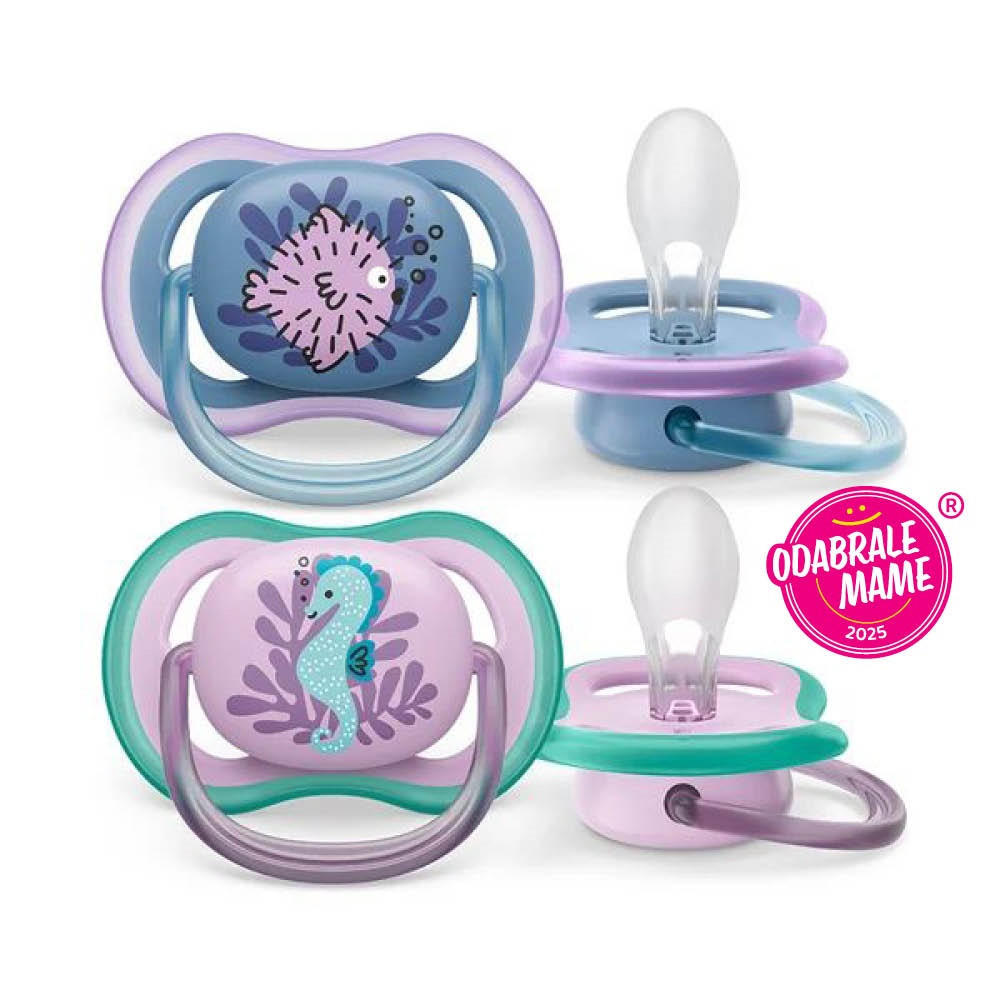 DUDA   - svijetlo zelena/ljubičasta, Basics, plastika/prirodni materijali (4/5,5/4cm) - Avent