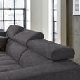 ECKSOFA  in Mikrofaser Grau  207/301 cm  - Schwarz/Grau, Design, Textil/Metall (207/301cm) - Xora