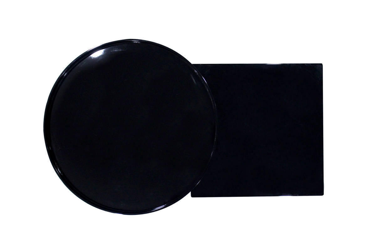 BEISTELLTISCH in Holz, Metall, Holzwerkstoff 49,5/77/46 cm  - Schwarz/Braun, Basics, Holz/Holzwerkstoff (49,5/77/46cm) - Kayoom
