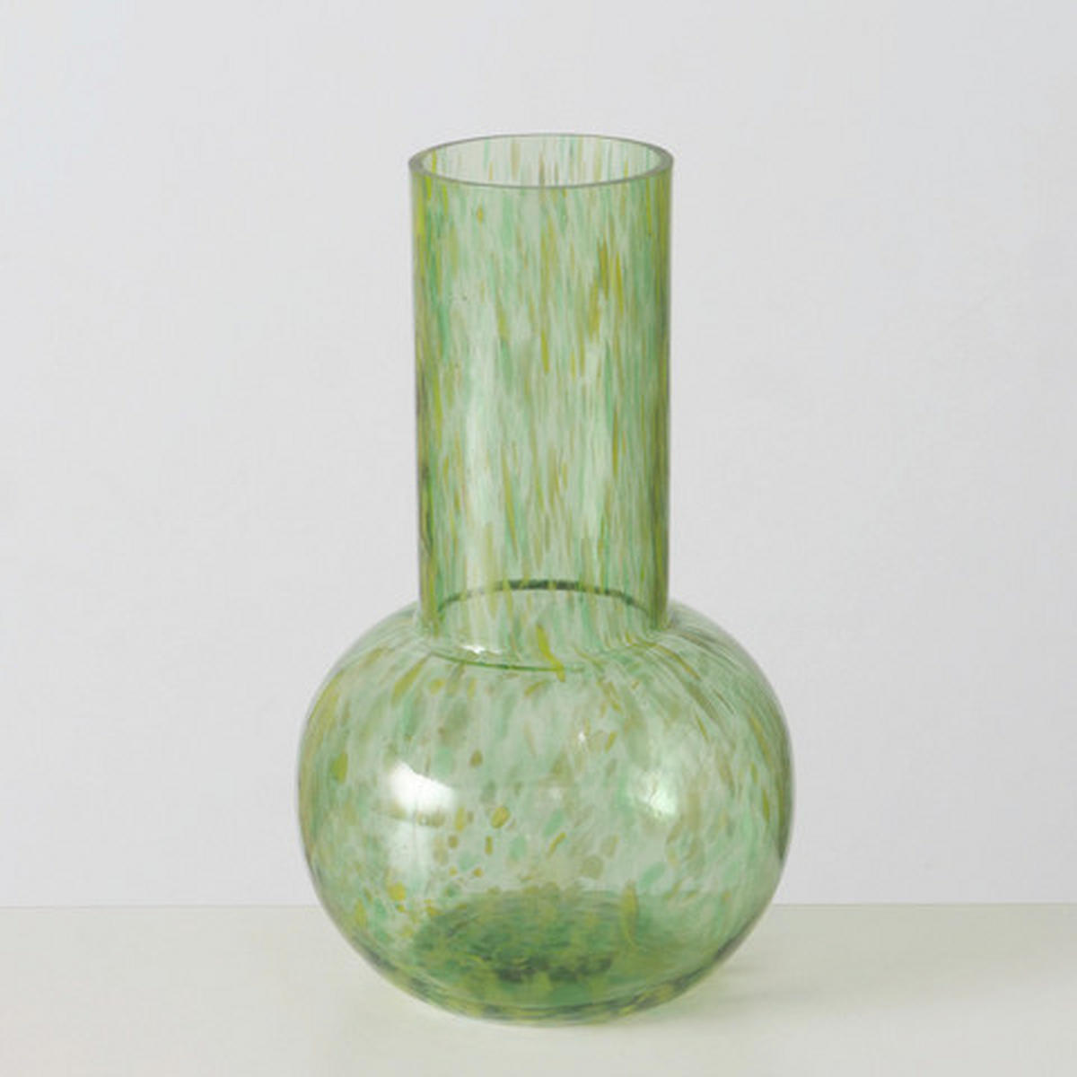 VASE  - Hellgrün/Grün, Glas (13/21cm) - Boltze Home