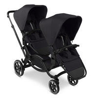 GESCHWISTERWAGEN Zoom 2  - Schwarz, Basics, Textil/Metall (121/60/118cm) - ABC Design