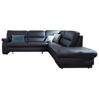 ECKSOFA  in Echtleder Schwarz  - Schwarz, KONVENTIONELL, Leder (267/234cm) - Himolla