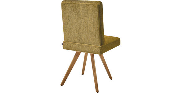 STUHL in Flachgewebe Holz, Textil - Eichefarben/Gelb, Design, Holz/Textil (46/94/58cm) - Dieter Knoll