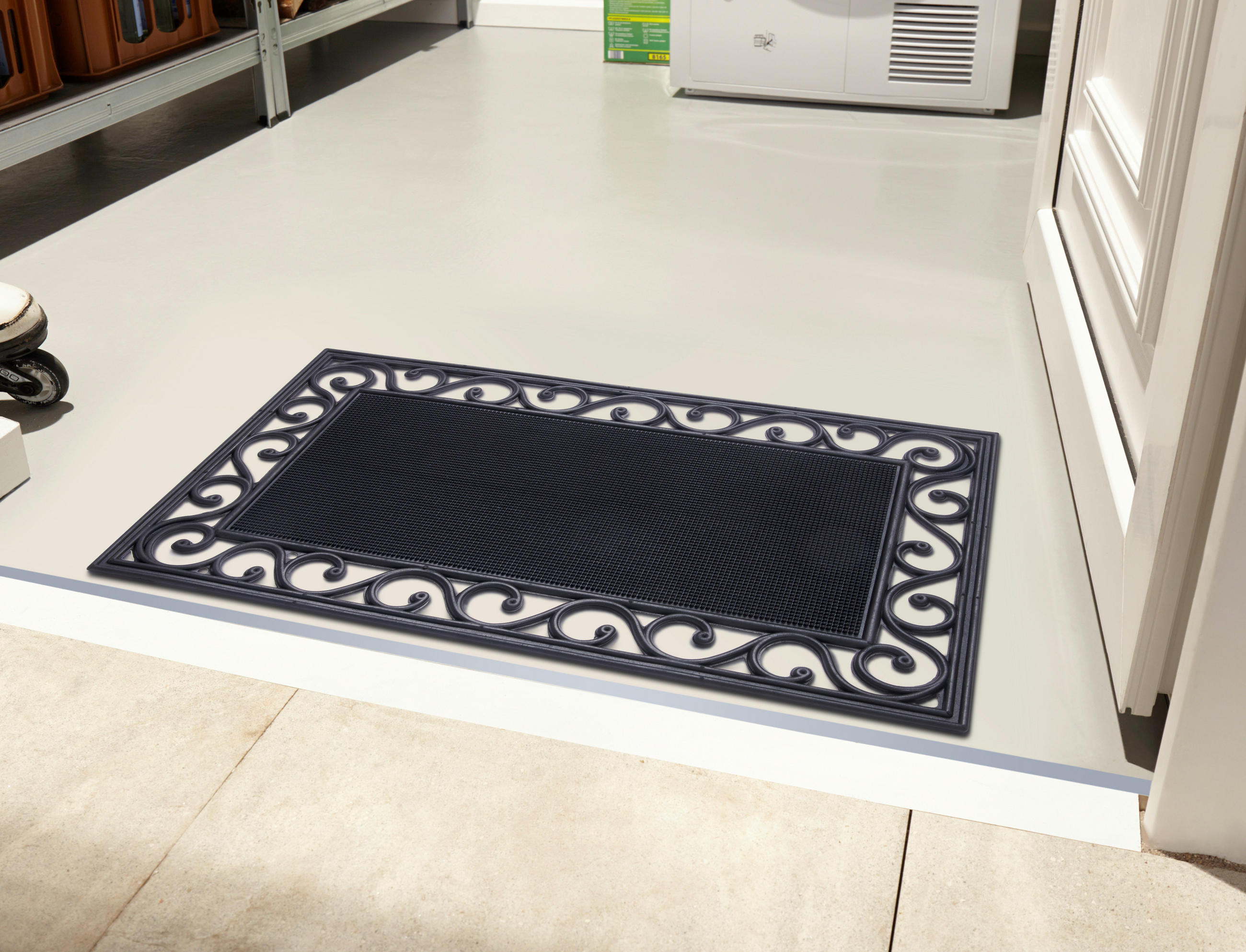 FUßMATTE 45/75 cm Mix Mats  - Schwarz, Basics, Kunststoff (45/75cm) - Esposa