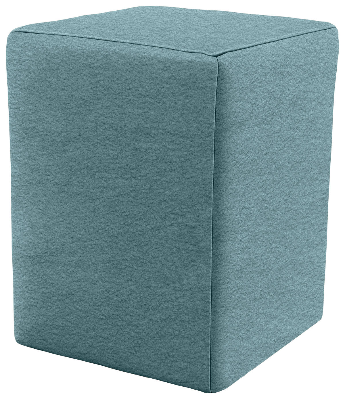 HOCKER in Textil Türkis  - Türkis/Silberfarben, Design, Kunststoff/Textil (38/47/38cm) - LOOKS by W.Joop