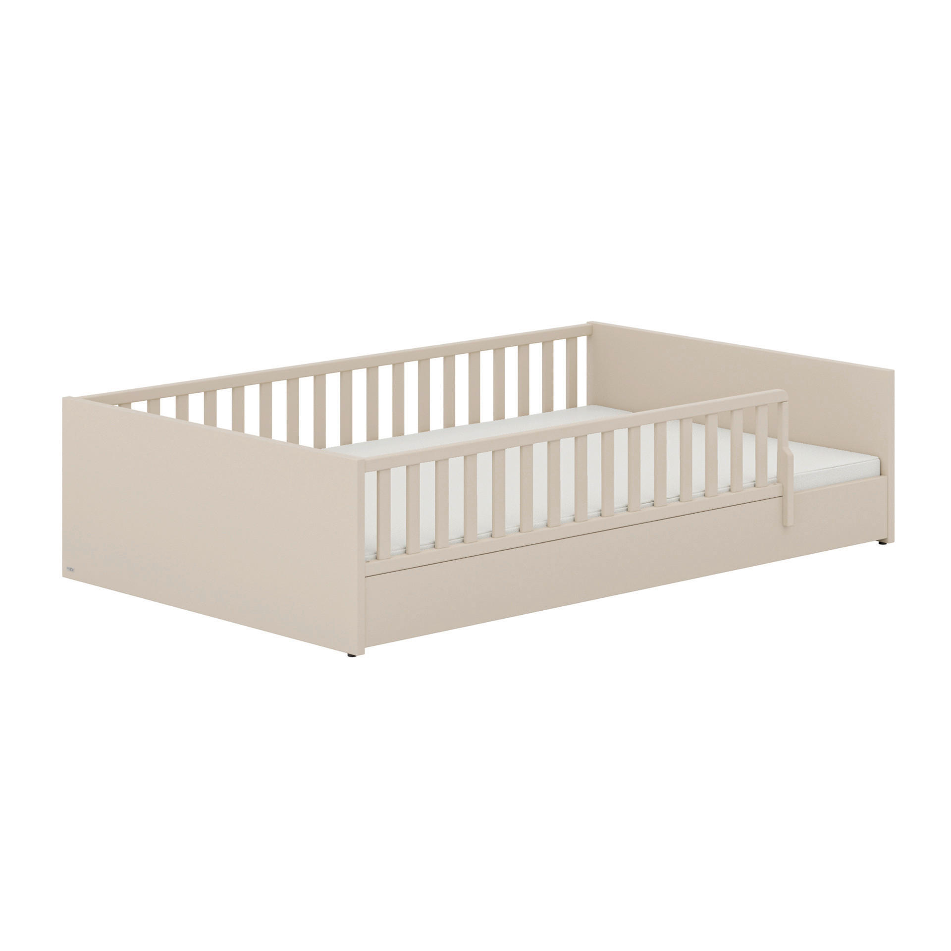 PADLÓÁGY Little Flo  - bézs/fekete, Basics, faalapú anyag (120/200cm) - Paidi