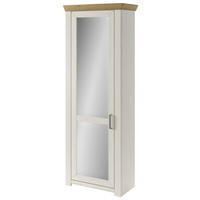 GARDEROBENSCHRANK  in 74,5/206,6/42,2 cm  - Chromfarben/Eichefarben, Basics, Holzwerkstoff/Metall (74,5/206,6/42,2cm) - SetOne by Musterring