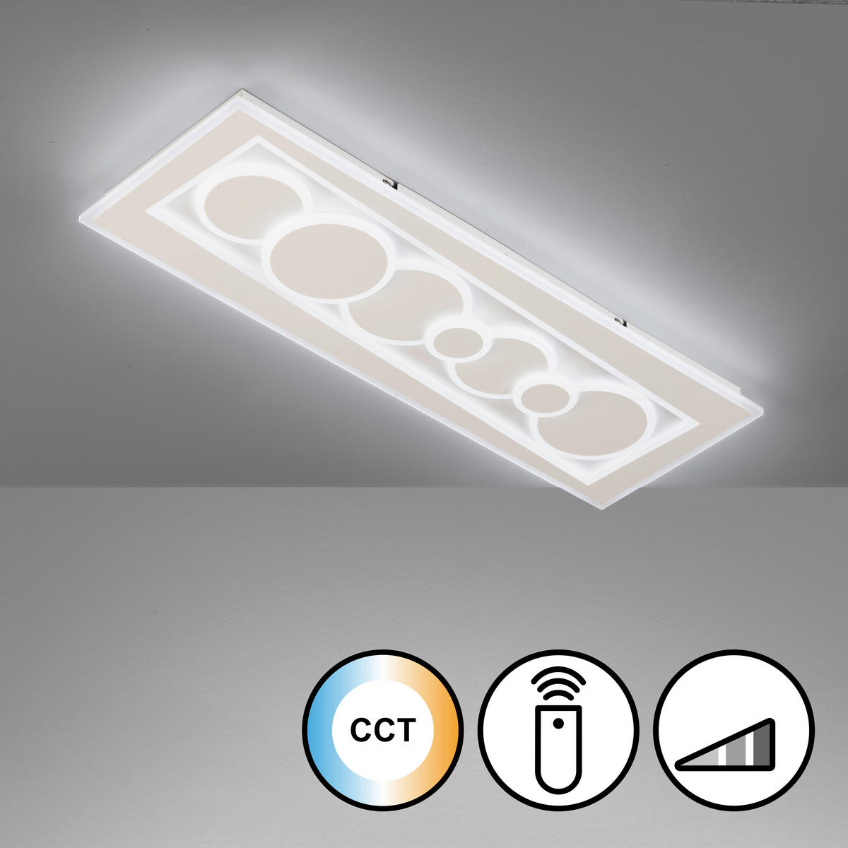 LED-WANDLEUCHTE Ratio   - Weiß, Design, Metall (30/90cm) - Fischer & Honsel