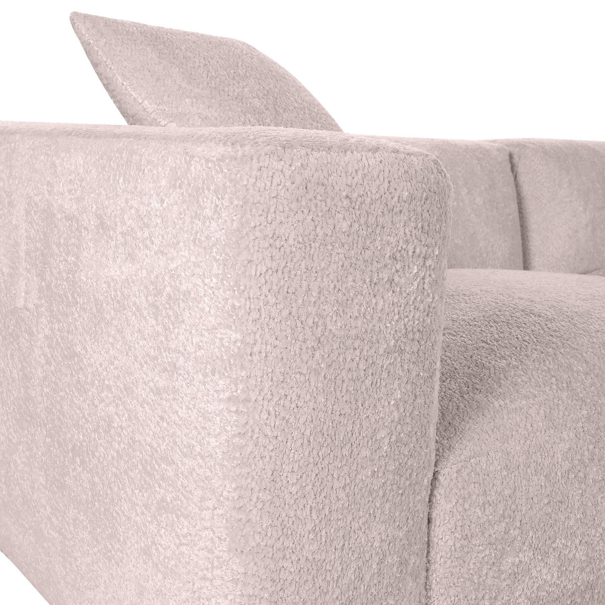 ECKSOFA Rosa Chenille  - Creme/Schwarz, MODERN, Kunststoff/Textil (317/239cm) - Carryhome