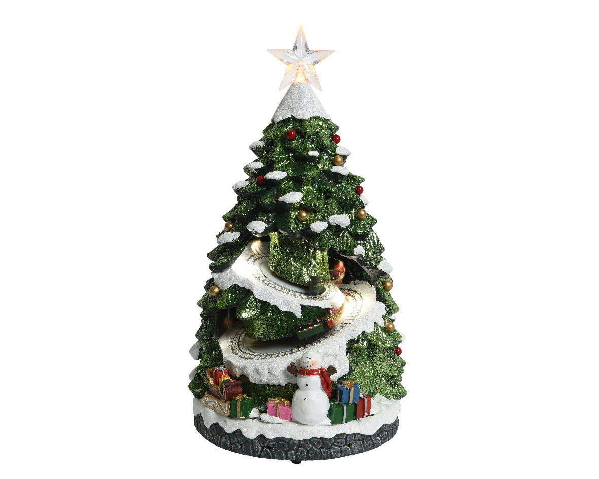 OKRASNA BOŽIČNA JELKA  - večbarvno, Basics, umetna masa (21,50/20,00/38,00cm) - X-Mas