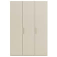DREHTÜRENSCHRANK 151/235/61 cm,  in Champagner, 3-türig  - Champagner, Basics, Holzwerkstoff/Metall (151/235/61cm) - Novel