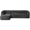 ECKSOFA Sloping Anthrazit Chenille  inkl.  - Anthrazit, Design, Textil (225/274cm) - Livetastic