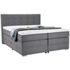 BOXSPRINGBETT 160/200 cm  in Hellgrau  - Silberfarben/Hellgrau, KONVENTIONELL, Holz/Holzwerkstoff (160/200cm) - Moderano